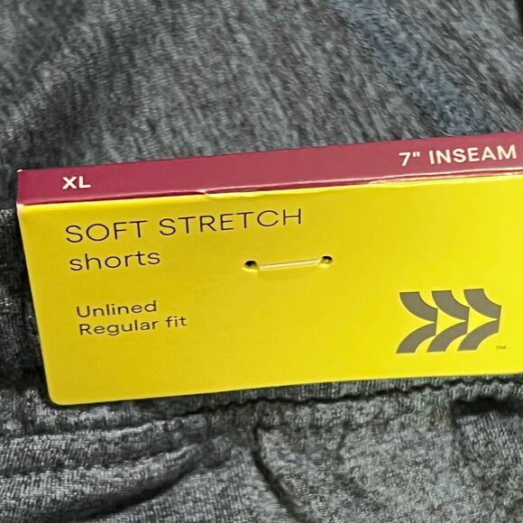 All In Motion Soft Stretch Shorts XL 7” Inseam Blue Athletic Drawstring - Picture 4 of 6